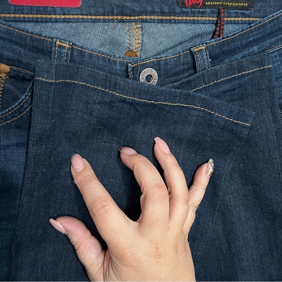 AG Adriano Goldschmied The Kiss Low Rise Dark Indigo Bootcut Denim Jeans - Picture 8 of 12